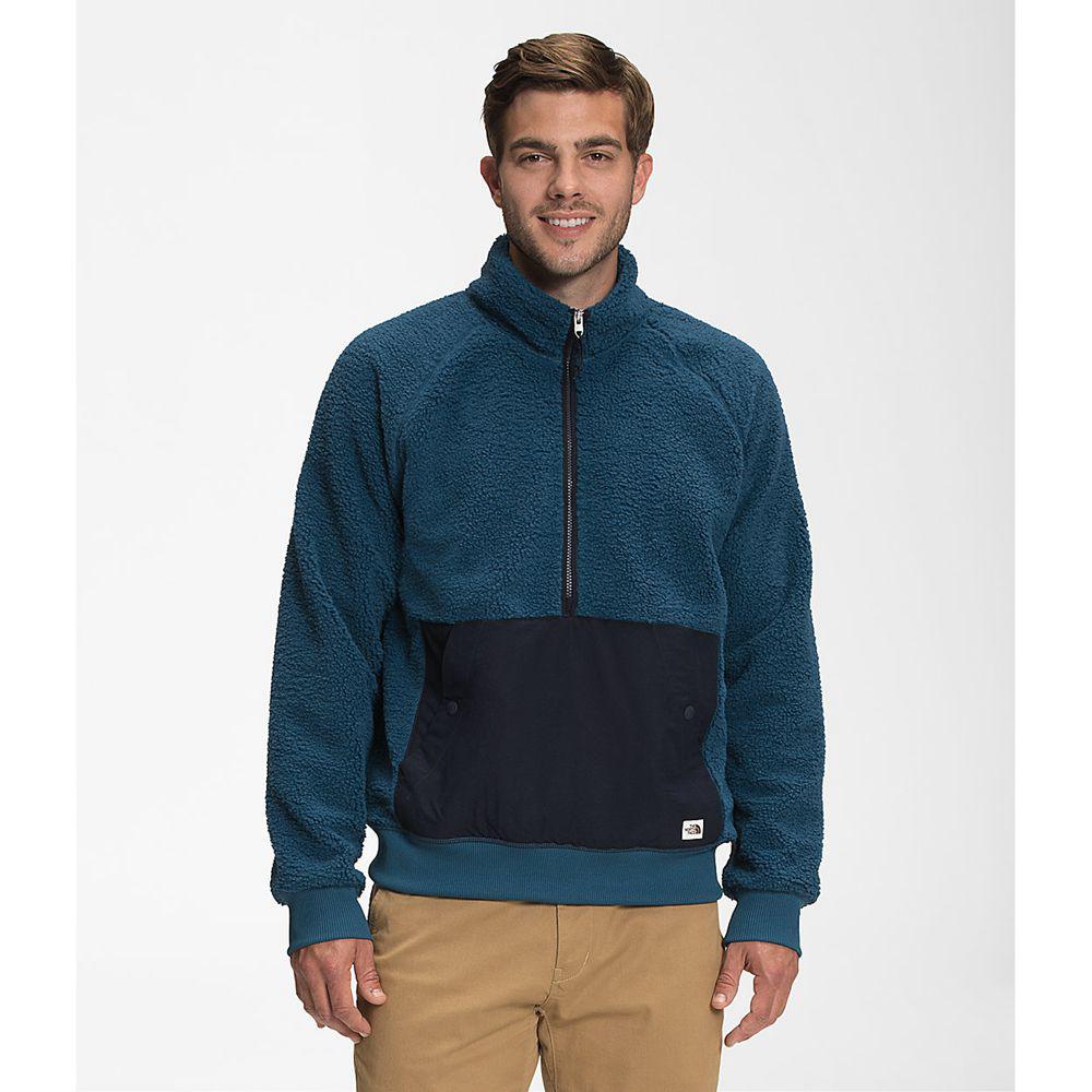 The North Face Ridge 1/4 Zip Ανδρικα Μπουφάν Fleece - Μπλε (CWLQ53278)